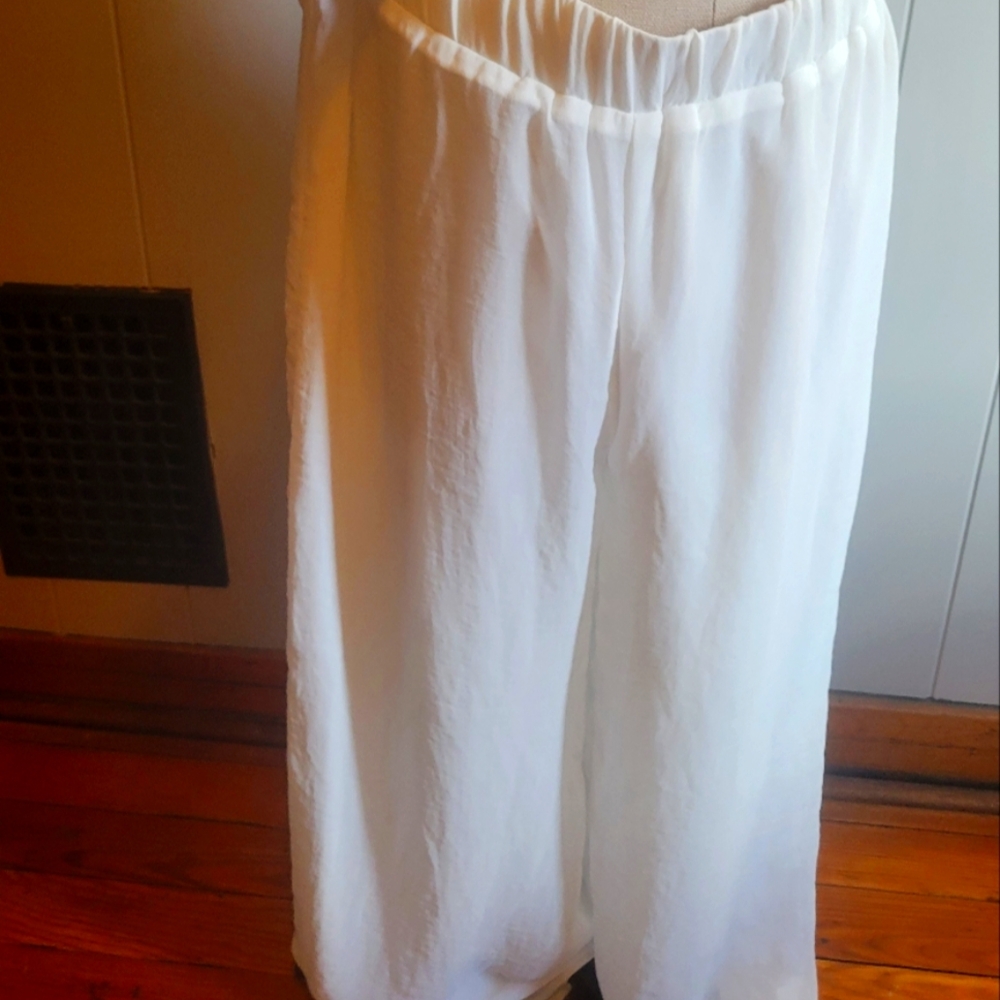 White Flowing Pants